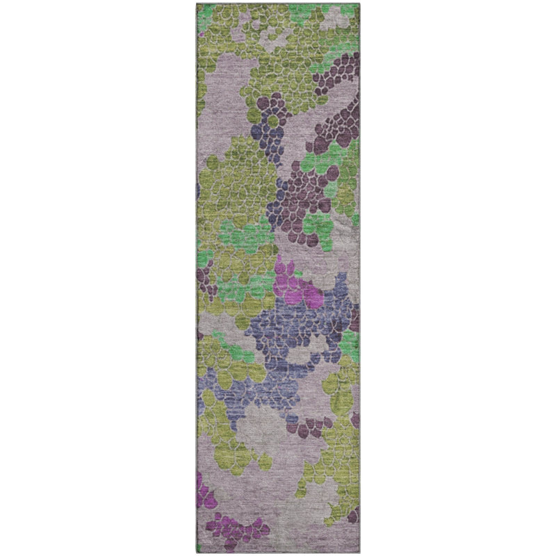 Premium Machine Washable Farolt AMF1906 Geometric Rug, Runner 2'3" x 7'6"