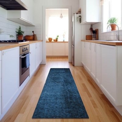 Premium Machine Washable Cerrito AMF554 Navy Rug