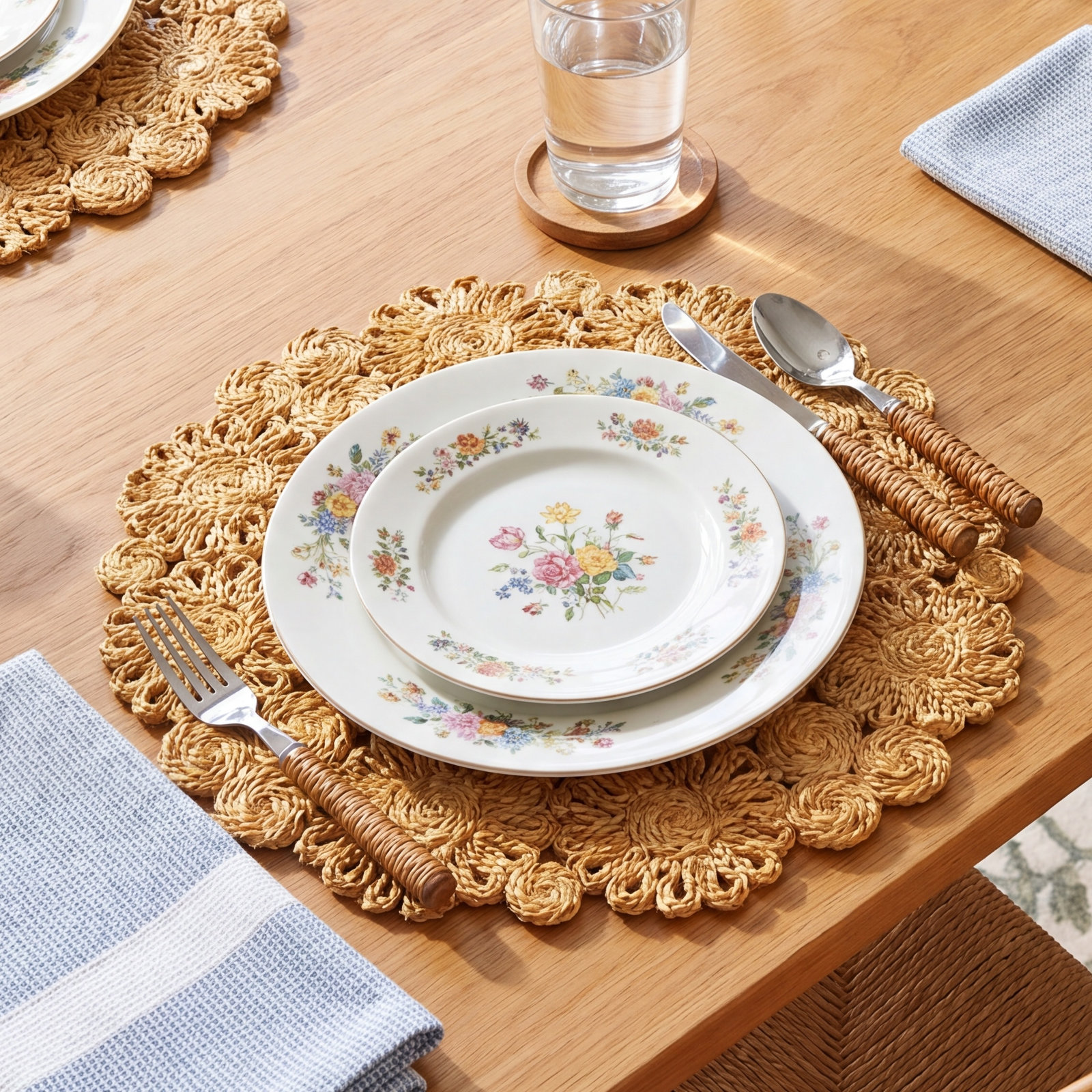 Bladwell Jute Placemat, Mustard