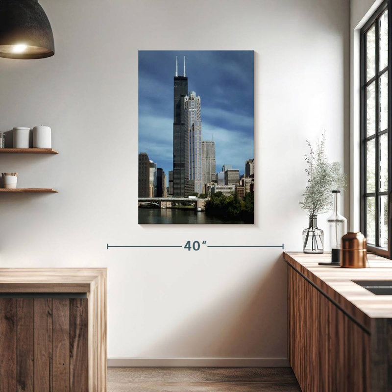 Aime Sears Tower Now Willis Tower, 39" H x 26" W