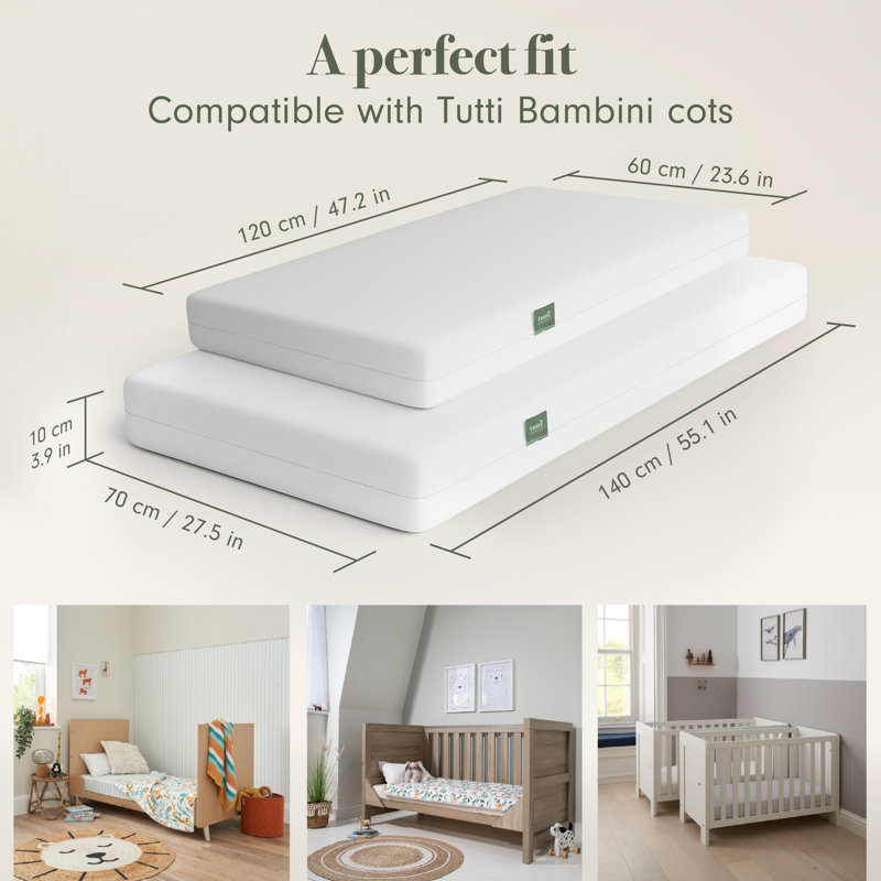 Tutti Bambini Fibre Cot Bed Mattress