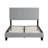 Size Upholstered Platform Bed Frame With Pull Point Tufted Headboard, Strong Wood Slat Support, Mattress Foundation, No Box Spring Needed, Easy Assembly, Grey