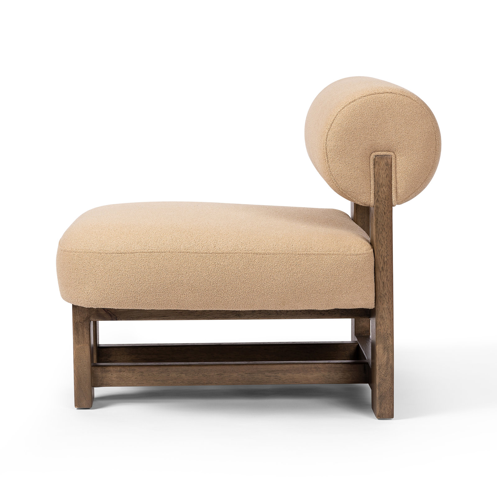 Agave Upholstered Slipper Chair, Piermont Sand