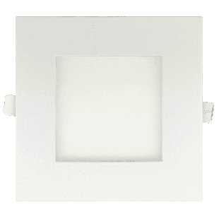5'' LED Fire Rated & Certified Square Ultra Slim Downlight - Selectable Color, Dimmable 1200 Lumens 