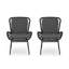 Ensemble de 2 chaises d'extérieur en osier avec coussins Mccaskill-1192111467-1192111464