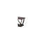Table d'appoint carrée Isiah en placage de bouleau, 61 cm L x 61 cm P x 58 cm H