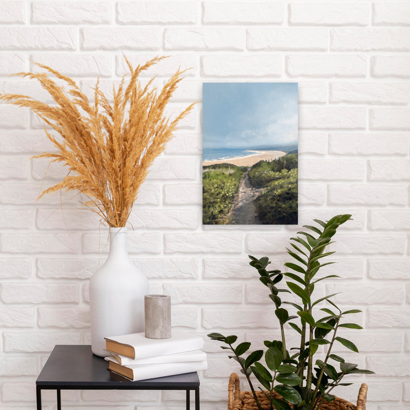 Gwithian Beach Abstract Contemporary Modern Coastal Wall Art Print, 45.72cm H x 30.48cm W