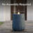 Textured Spiral LED Outdoor Bubble Fountain - Blue-1735162691