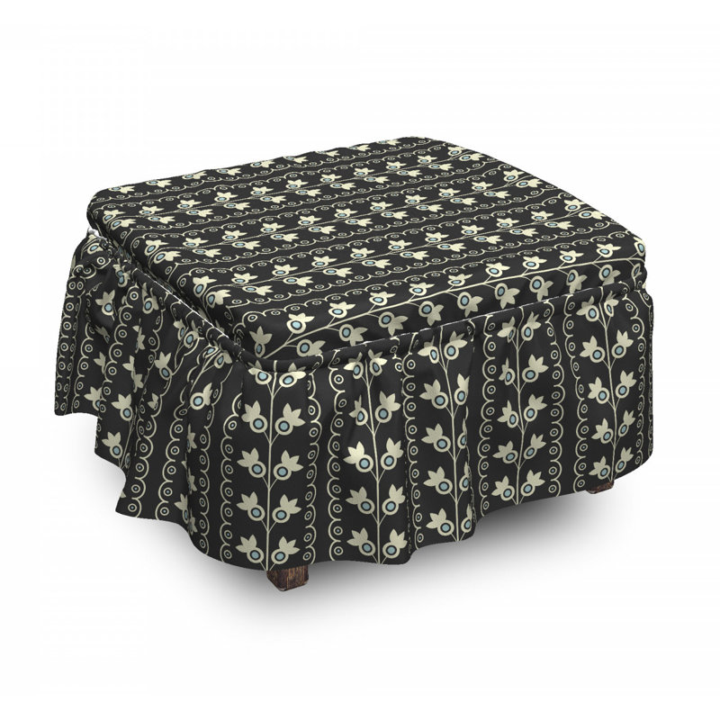 Box Cushion Ottoman Slipcover