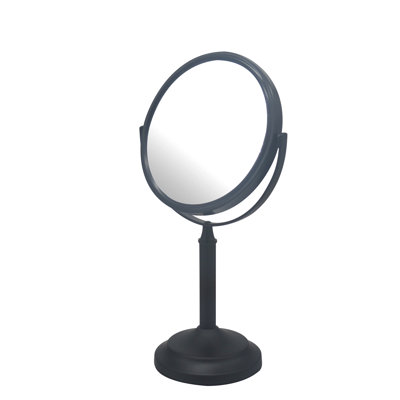Round Framed Freestanding Makeup / Shaving Mirror