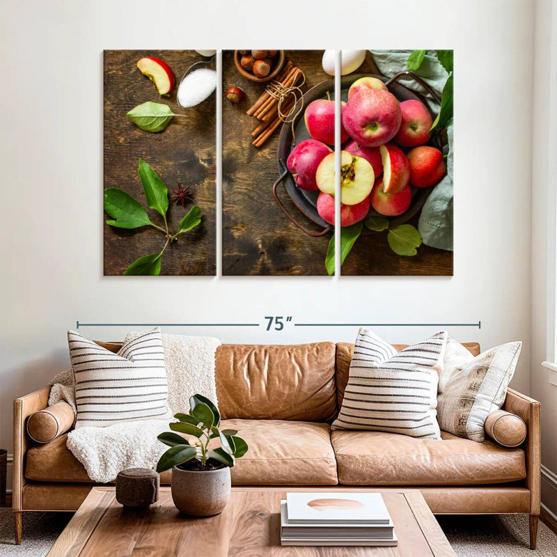 Yarlin Baking With Apples, 42" H x 65" W