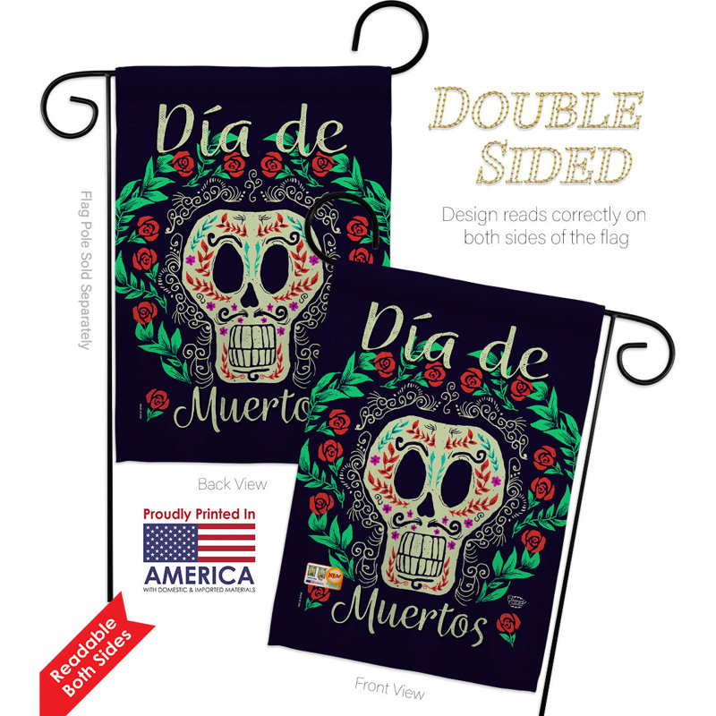 Ensemble de drapeaux 19 x 13 po Dia De Muertos