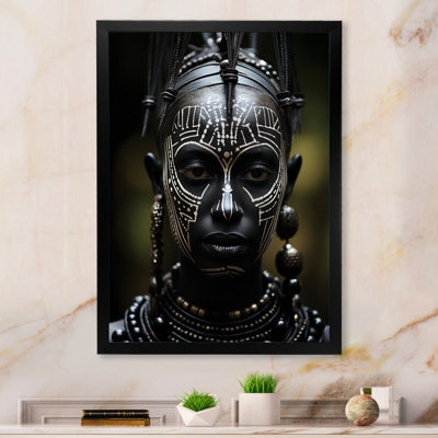 «Turkish Masque African Tribu III», reproduction sur toile encadrée