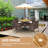 Lynn 4 - Person Acacia Wicker Patio Dining Set with Square Table , Cushions Included