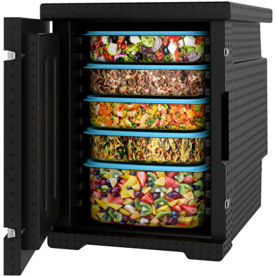 Balconera 90 gal. Rectangle Plastic Insulated Food Carrier Box