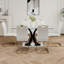 Table en verre de style moderne