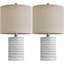 Ensemble de 2 lampes de table en céramique 24,75 "Modern Accent-2103949977-2103949979