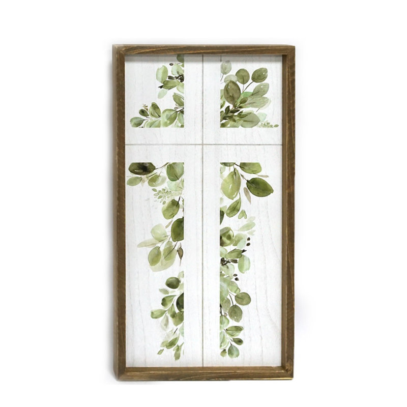 Décoration murale en bois croix et mdf