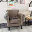 Chaises d'appoint Comfort, tissu 31 pouces, style clouté moderne pour la maison