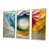 Toile avec cadre flottant or