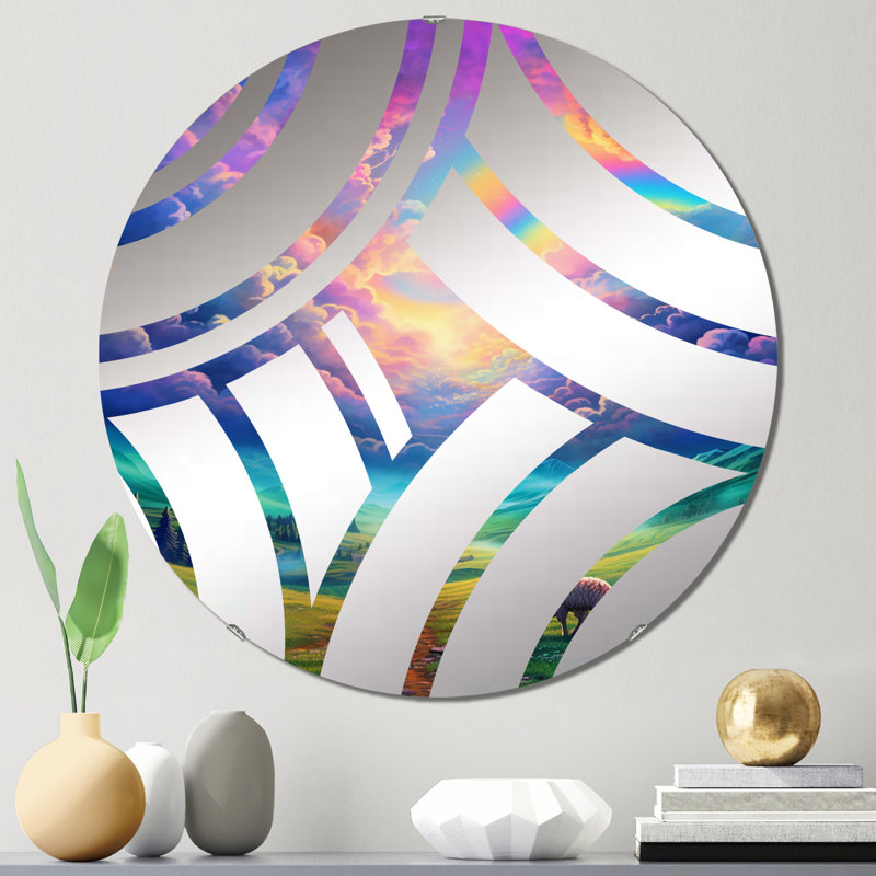 Miroir décoratif Dondrea, 23,6 po x 23,6 po