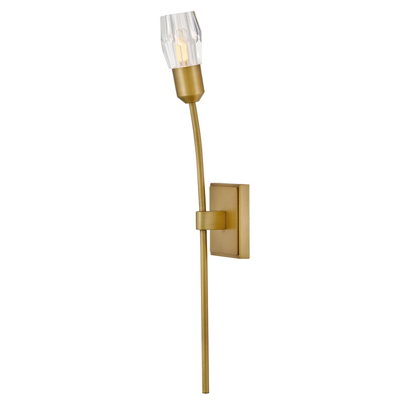 Atera Steel Wallchiere, Heritage Brass
