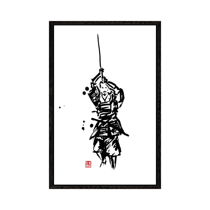 En Garde by Péchane - Print on Canvas, Black Framed, 66.04 cm H x 45.72 cm W