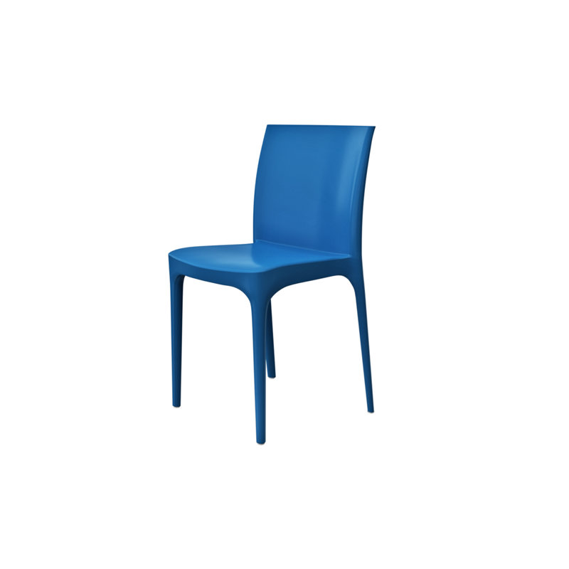 Chaise d'appoint de patio empilable Zip, Bleu pâle