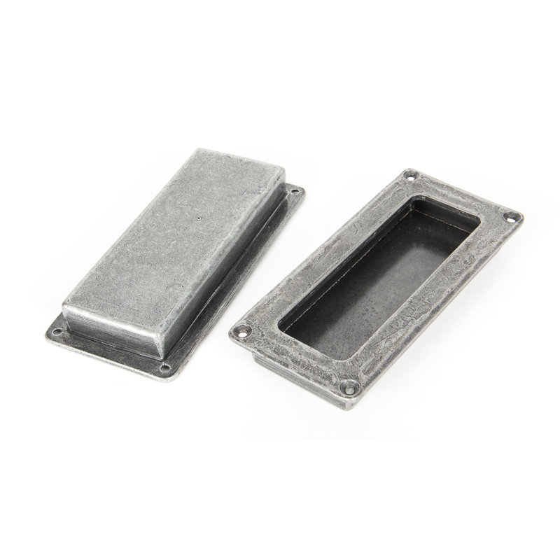 Flush Handles 10.7 cm Recessed Handle, Pewter Patina