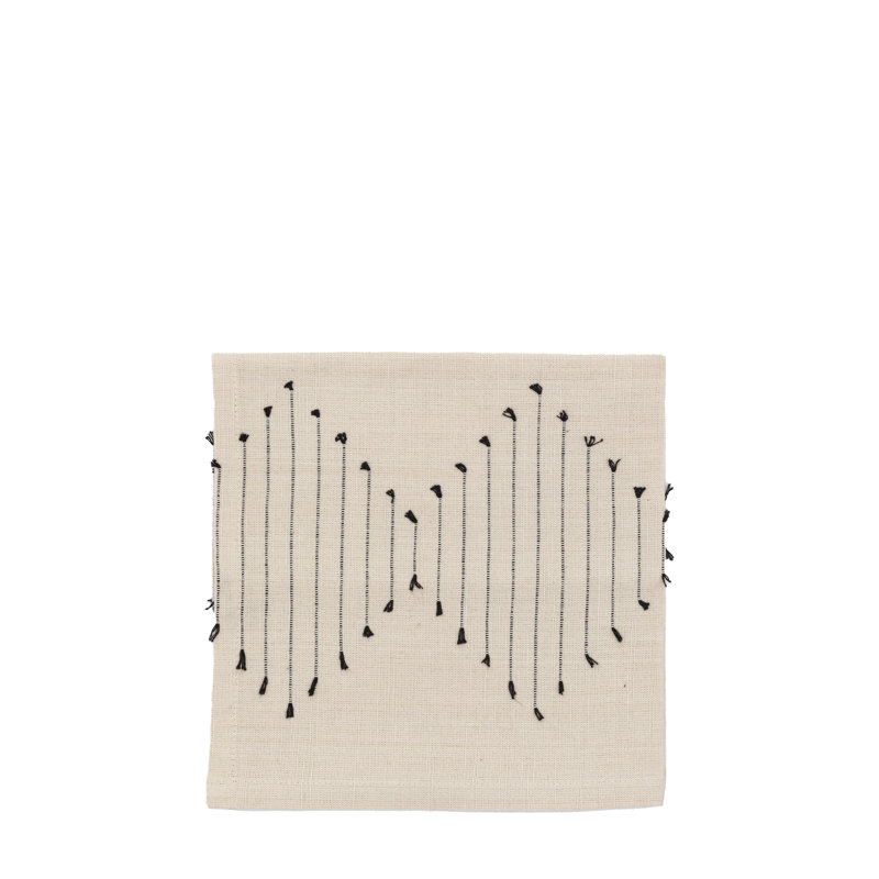 Antionetta Cotton Blend Geometric Napkin