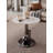 Coffee Table Set 51"Oval Sintered Stone & 19.7"Round Table Steel Sphere+C-Base for Room/Studio