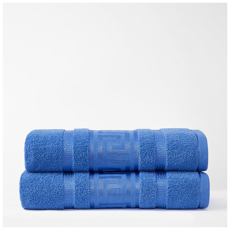 Premium Egyptian 100% Cotton Towels | Soft, Lightweight, Ultra-Absorbent Bathroom Towels for Daily Comfort, Blue