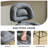 Swivel Kitchen Counter Stool with Black Metal Frame & Gary Faux Leather (Set Of 2)-2085700185