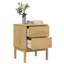 Paycen 45cm W Solid Wood Bedside Table-453535580