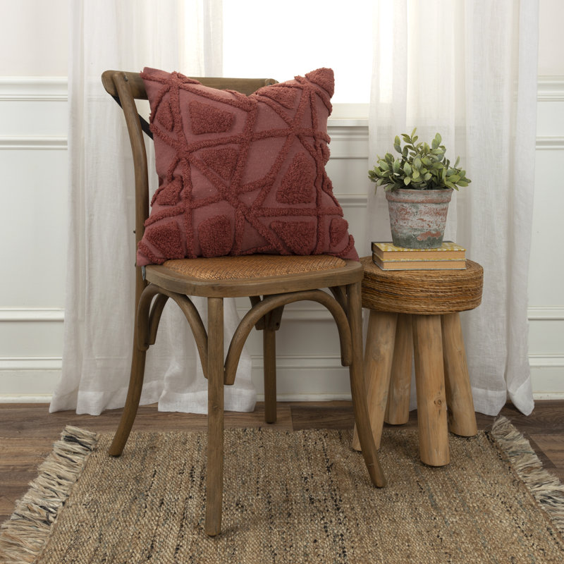  Square Throw Cushion, Wine