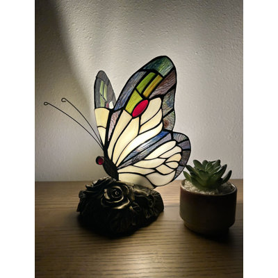 Mini lampe de table Tiffany Butterfly
