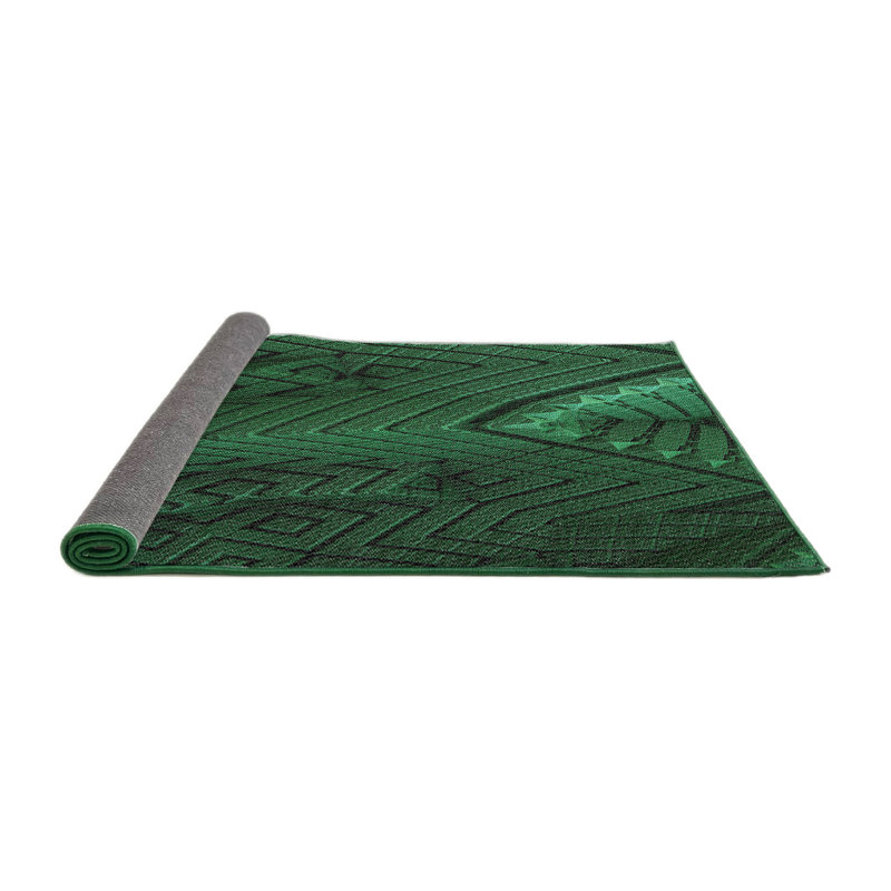 Tapis de zone verte à motif, Rond 6 pi