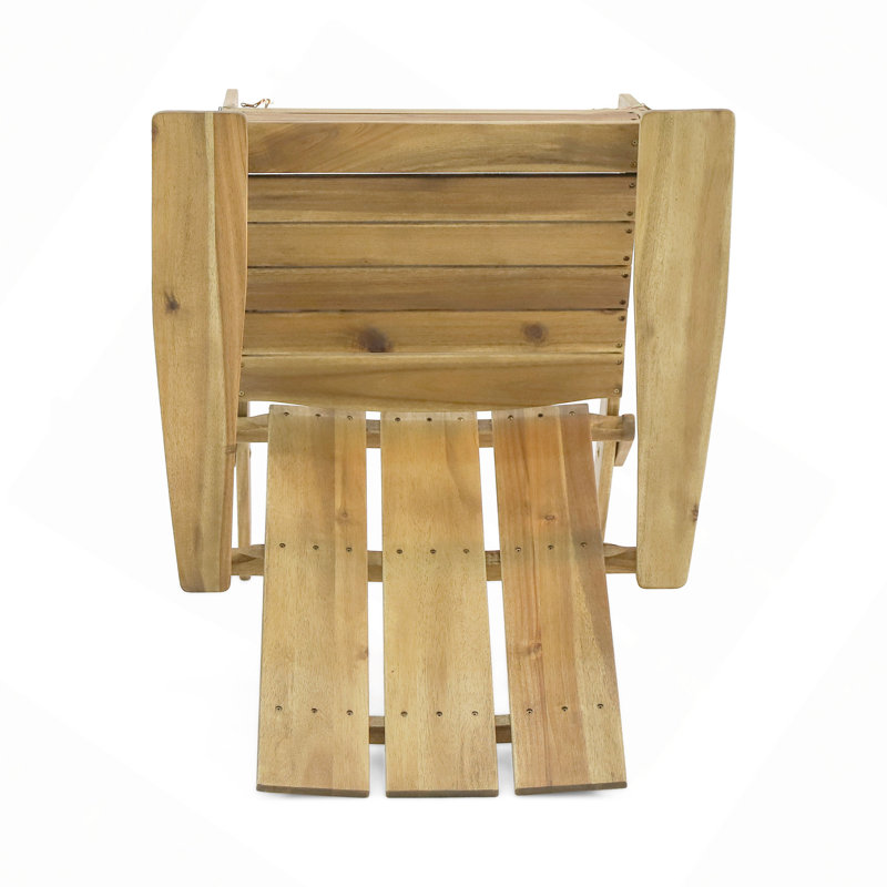 Chaise Adirondack pliable, Naturel