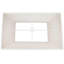 Abat-jour rectangulaire blanc 10 po