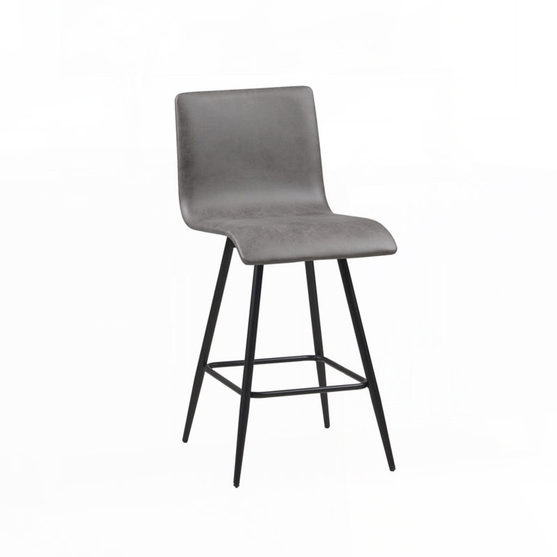 Tabouret de comptoir pivotant en similicuir