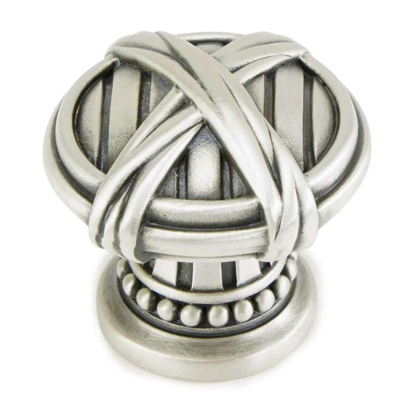 BERKLEY KNOB; MATTE SILVER FINISH