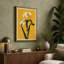 Iris in Gold Botanical - Wrapped Canvas-829820045-829820053