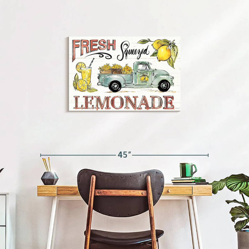 Plaque murale «Lemonade Stand I», H 20 po x l 30 po