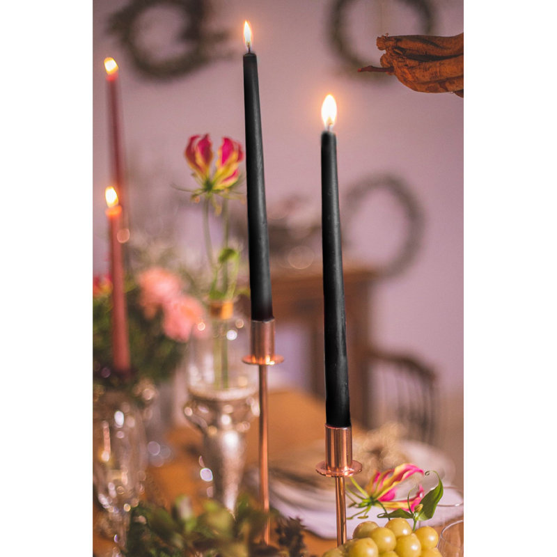 Ensemble de bougies, 4, Jaune clair