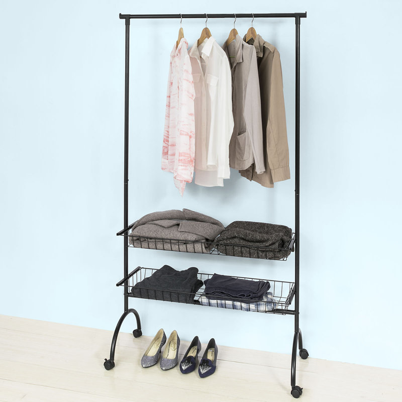 100 cm Rolling Clothes Rack