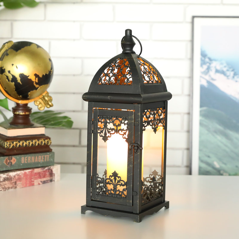 96.52cm Glass Tabletop Lantern