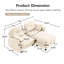 Canapé modulaire en forme de L avec repose-pieds Cloud-1786402312