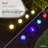 15"H Solar Glass Ball Color Changing LED Lights