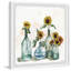 «Sunflowers in Blue Vase II», reproduction sur papier encadrée-50069648