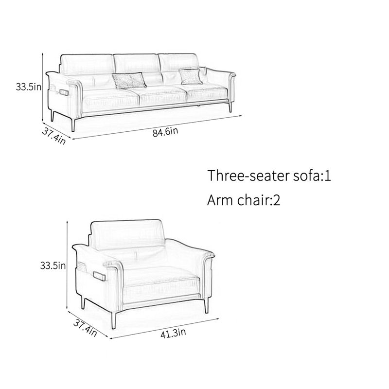 Elegant fashion creative office sofa set